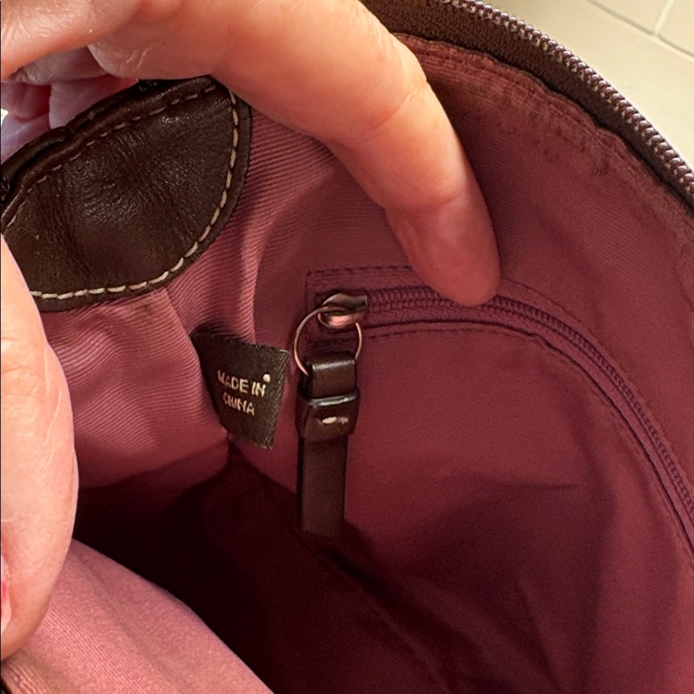 Coach Y2K Hamilton Swing Pack, Vintage brown pebbled leather crossbody bag - Picture 8 of 9